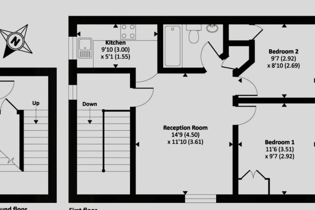 Apartment Stylish Modern Town Centre Flat Carterton